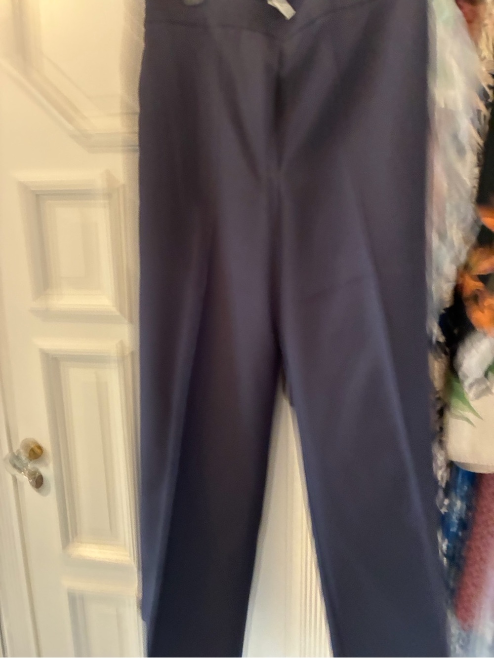 COS Navy Straight-Leg Trousers